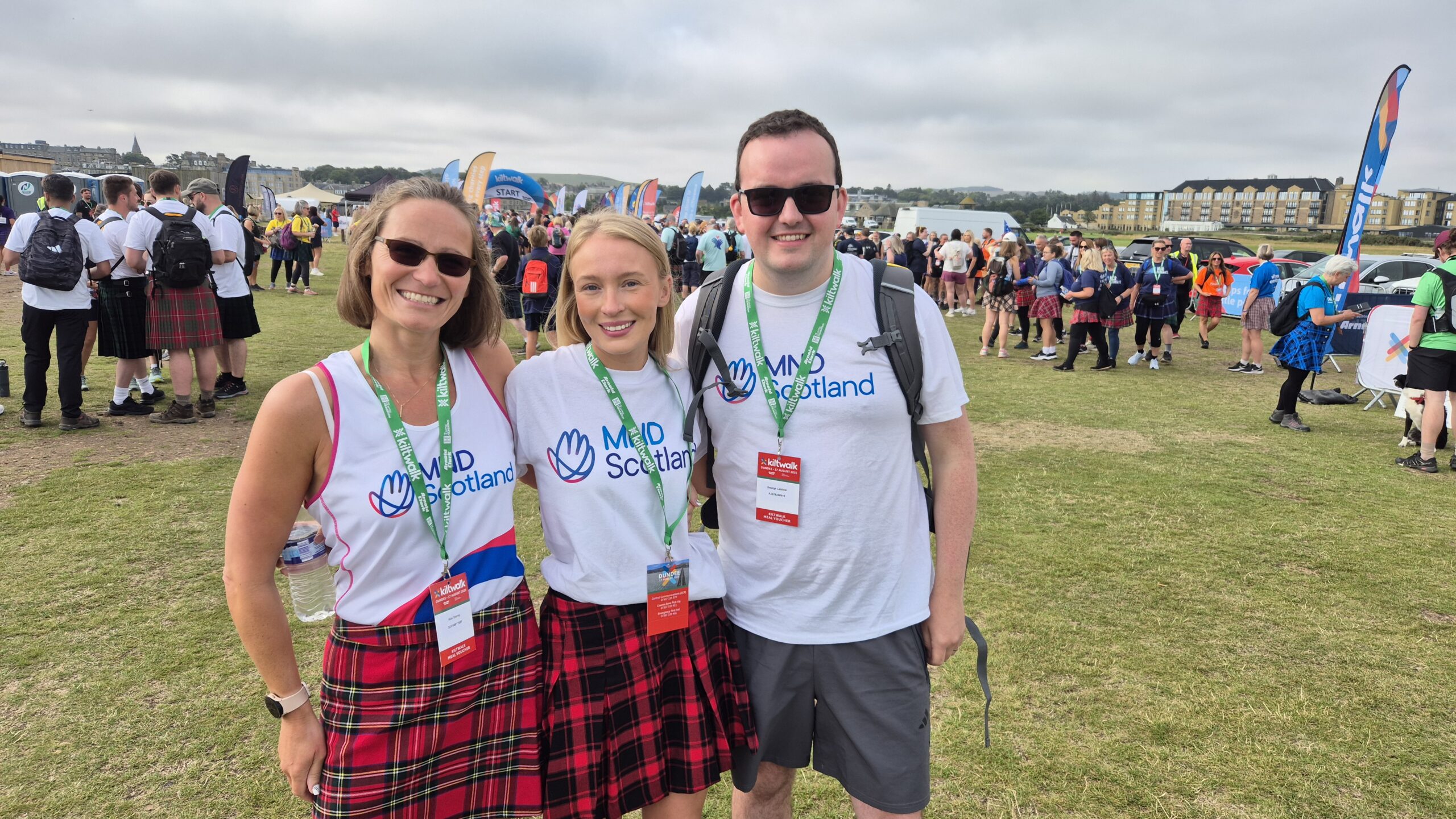 Fundraising for MND Scotland at Dundee Kiltwalk 17th August 2025